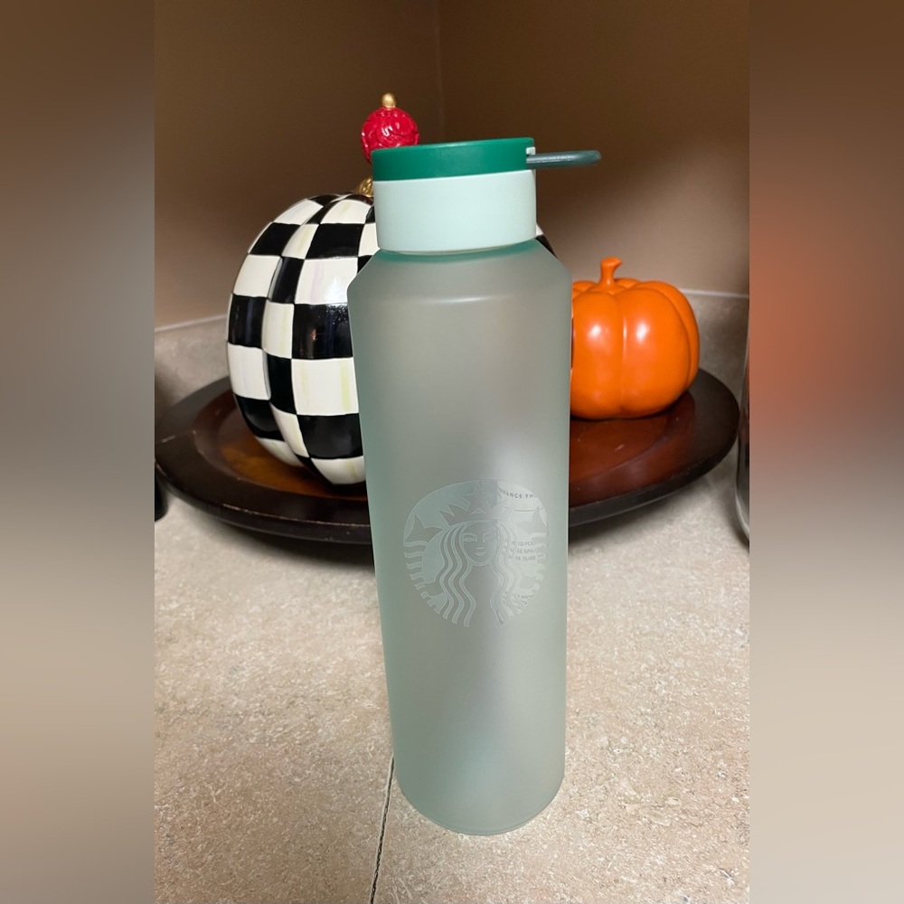 Starbucks Frosted Bottle with Mint Green Lid